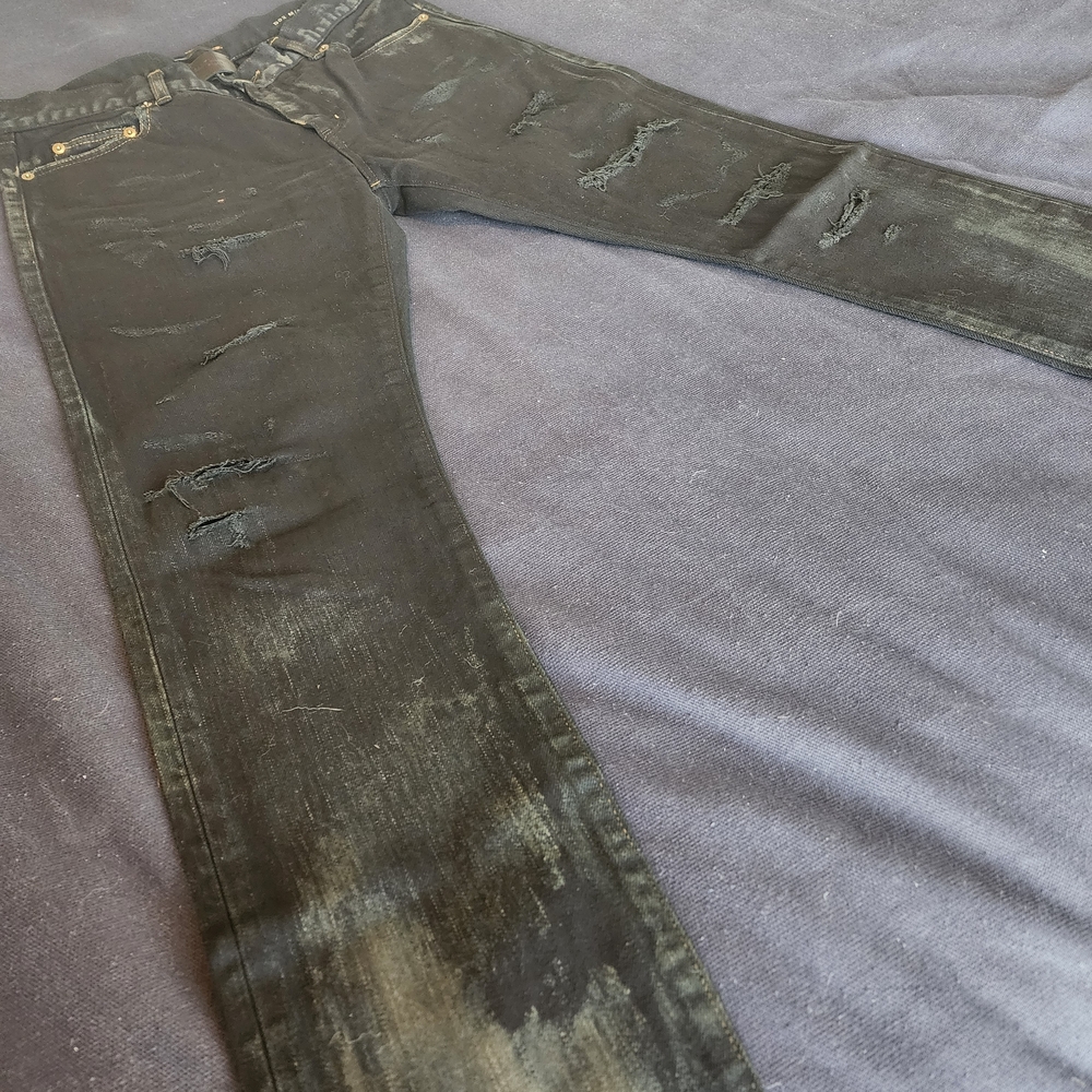 Distressed Black Men Jeans - YSL